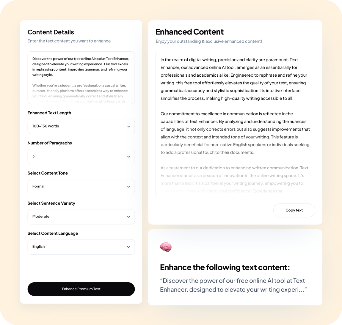 Free Best Text Enhancer and Rephrase AI Tool - Text-Enhancer.com - image feature 3