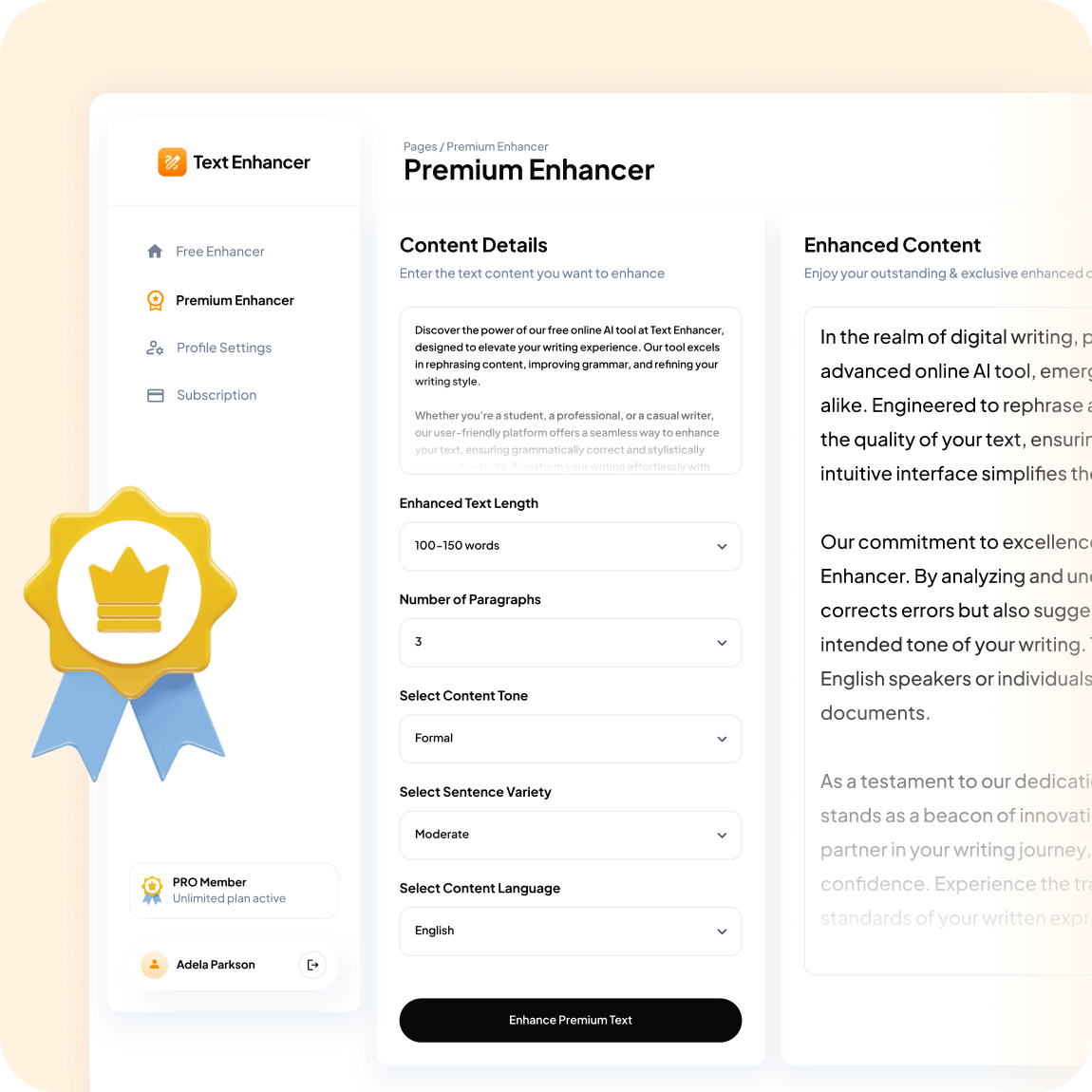 Free Best Text Enhancer and Rephrase AI Tool - Text-Enhancer.com - image feature 2